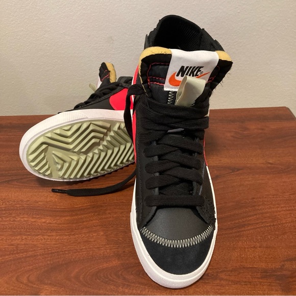 Nike men size 10 raw cut leather high top blazer - Picture 3 of 10